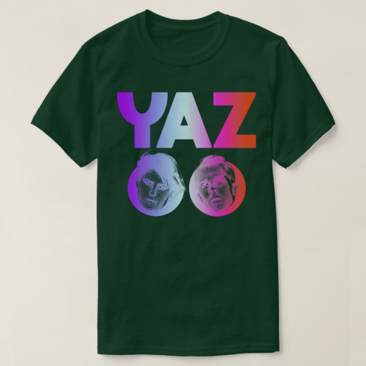 Yazoo 80er Fade Colorway Synth Fan Kunst T-Shirt (Design vorne)