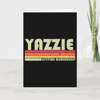 Yazzie Nachname Lustig Retro Vintage 80er 90er Geb Karte