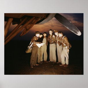 YB-17 Bomber Crew, 1942 Poster