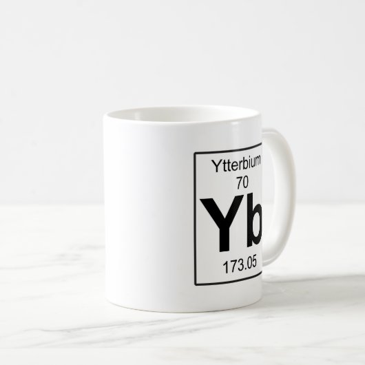 Yb - Ytterbium Kaffeetasse (VorderseiteRechts)