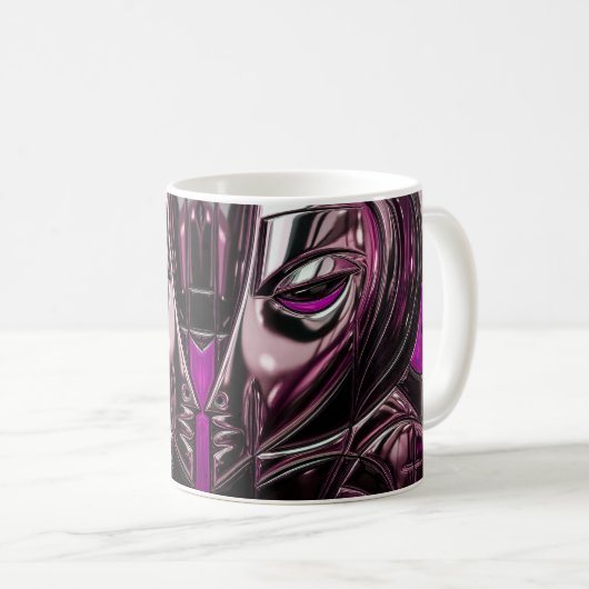 yberpunk Chrome Muse Kaffeetasse (VorderseiteRechts)