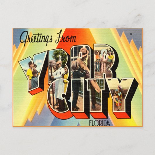 Ybor City Florida Tampa Postkarte (Vorderseite)