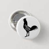 Ybor City Rooster Button (Vorne & Hinten)