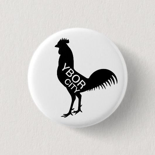 Ybor City Rooster Button (Vorderseite)