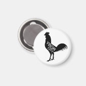 Ybor City Rooster Magnet (Vorderseite/Rückseite)