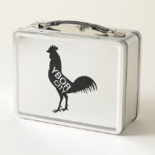 Ybor City Rooster Metall Brotdose (Rückseite)