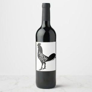 Ybor City Rooster Weinetikett