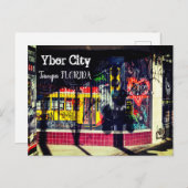 Ybor City, Tampa FLORIDA Postkarte (Vorne/Hinten)