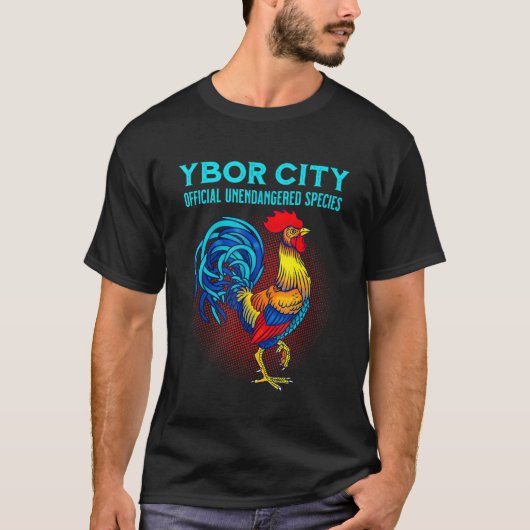 Ybor City Tampa Offizielle ungefährdete Arten Souv T-Shirt (Vorderseite)