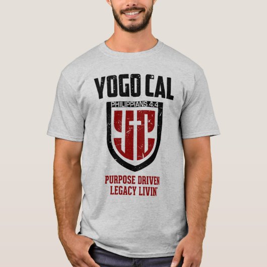 YCal-Starker Schild für Männer T-Shirt (Vorderseite)