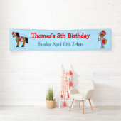 Ye African American Knight Birthday Party Banner (Insitu)