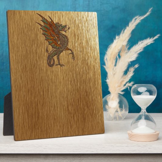 Ye Altes mittelalterliches Drachendesign Fotoplatte (Seite)