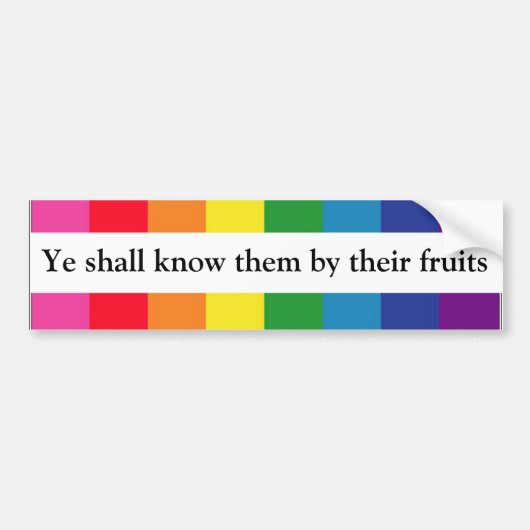 YE kennt sie durch ihre Früchte -- Matt-7:16 Autoaufkleber (Vorne)