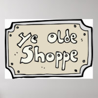 Ye Old Shoppe Sign