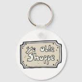 Ye Old Shoppe Sign Schlüsselanhänger (Rückseite)