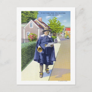 Ye Old Town Crier Ringing Bell Postkarte