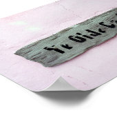 Ye Olde Jail Sign, Green Turtle Cay, Bahamas Poster (Ecke)