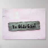 Ye Olde Jail Sign, Green Turtle Cay, Bahamas Poster (Vorne)