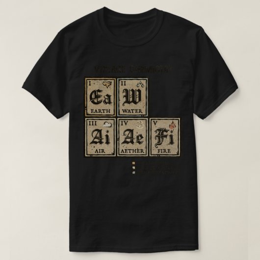 Ye Olde Periodic Table T-Shirt (Design vorne)