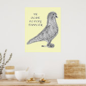 Ye Olde Tippler Pigeon Poster (Küche)
