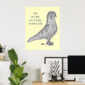 Ye Olde Tippler Pigeon Poster (Heimbüro)