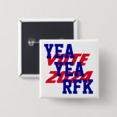 YEA YEA RFK 2024 Robert Kennedy RFK Jr Präsident Button (Vorne & Hinten)