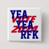 YEA YEA RFK 2024 Robert Kennedy RFK Jr Präsident Button (Vorderseite)