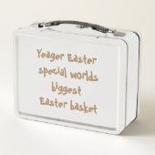 Yeager Oaster Special Welten größter Osterkorb Metall Brotdose (Rückseite)