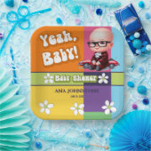 Yeah Baby Retro Baby Dusche Pappteller (Party)