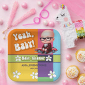 Yeah Baby Retro Baby Dusche Pappteller (Party)