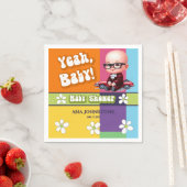 Yeah Baby Retro Baby Dusche Serviette (Beispiel)