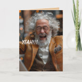 YEAH BIRTHDAY CARD DANKESKARTE (Vorderseite)