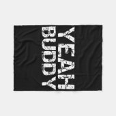 Yeah Buddy Funny Übung Sprichwort Gym Workout Ange Fleecedecke (Vorderseite (Horizontal))