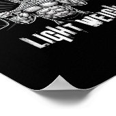 Yeah Buddy Light Weight Bodybuilding Gym Funny Wei Poster (Ecke)