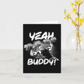 Yeah Buddy - Ronnie Coleman Db Bench Press Gym Mot Karte (Gelbe Blume)