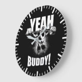 Yeah Buddy - Ronnie Coleman Squat - Gymnastik Große Wanduhr (Winkel)