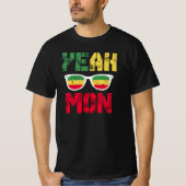 Yeah Mon Jamaican Vacation Jamaica Reggae Rastafar T-Shirt (Vorderseite)