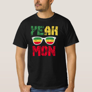 Yeah Mon Jamaican Vacation Jamaica Reggae Rastafar T-Shirt