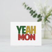 Yeah Mon Jamaican Vacation Postkarte (Stehend Vorderseite)