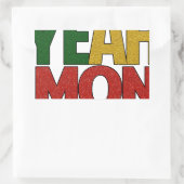 Yeah Mon Jamaican Vacation Rechteckiger Aufkleber (Tasche)