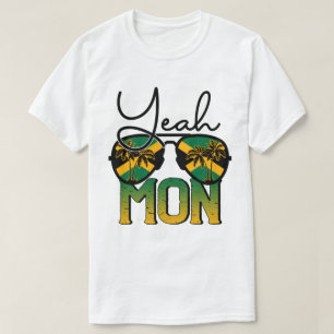 yeah Mon Sunglassys Jamaica Flag, Jamaica Trip T-Shirt