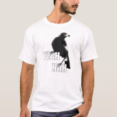 Yeah Nah lustige australische Slang Magpie Männer T-Shirt (Vorderseite)
