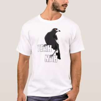 Yeah Nah lustige australische Slang Magpie Männer  T-Shirt
