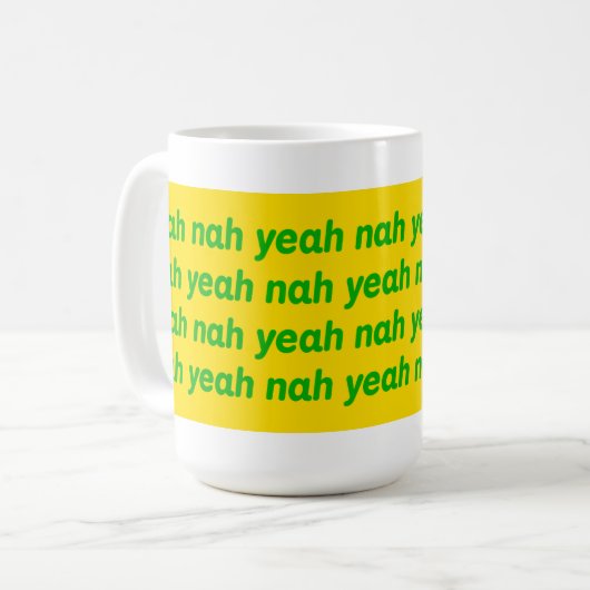 Yeah nah Tasse (Vorderseite Links)