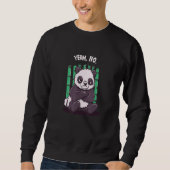 Yeah No Funny Sarcastic Humor Sarcasm Introvert Sa Sweatshirt (Vorderseite)