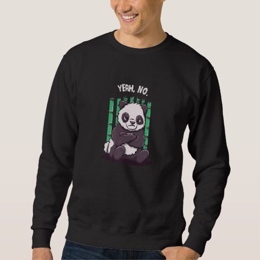 Yeah No Funny Sarcastic Humor Sarcasm Introvert Sa Sweatshirt (Vorderseite)