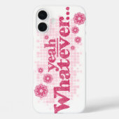 "yeah", rot-weiße iPhone Gehäuse Case-Mate iPhone Hülle (Rückseite)