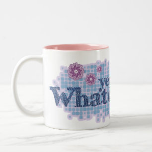 yeah was auch immer… blaue u. rosa Tasse des