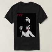 Yeah Yeah Yeahs in Black and White Classic T - Shi T-Shirt (Design vorne)