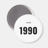 Year 1990 Magnet (Vorderseite/Rückseite)